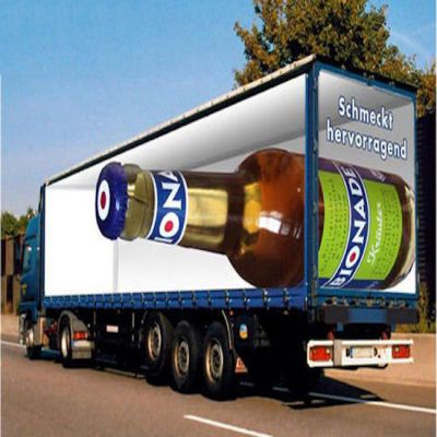 Outdoor advertising digital printing transparent self adhesive vinyl customized sticker